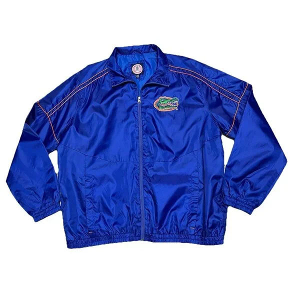University Of Florida Gators Windbreaker Jacket Mens Size XL Blue Embroidered - Picture 1 of 6